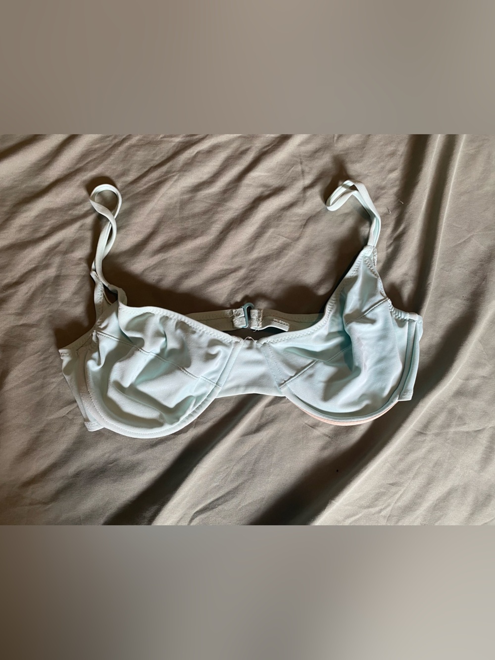 J. Crew Light Blue Underwire Swim Top